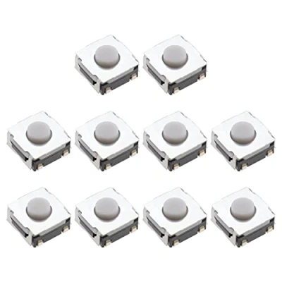 Immagine di VGOL 10 pulsanti di ricambio per telecomando compatibili con Renault Clio Kangoo Megane Modus Twingo Traffic Master Remote Key Fob Micro Interruttore Pulsante