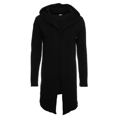 Immagine di Urban Classics LONG Hooded OPEN EDGE Felpa con zip, Uomo, Taglia: Small, Black