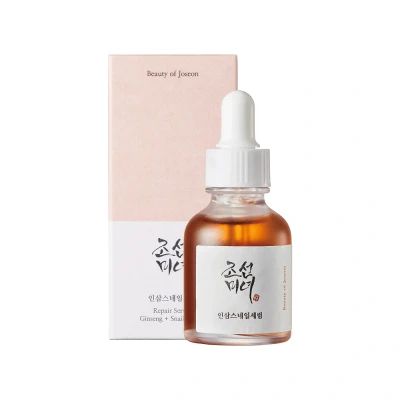 Immagine di La bellezza di Joseon Siero riparatore: Ginseng + Mucina Lumaca 30 ml (1 oncia fluida) Cura della pelle coreana Per tutti i tipi