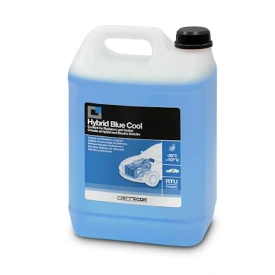 Immagine di ERRECOM Hybrid Blue Cool, Liquido Radiatore per Auto Ibride ed Elettriche 30C/+107C, antigelo con Pacchetto inibitore Oat fosfati, Pronto all’Uso, 5 Litri