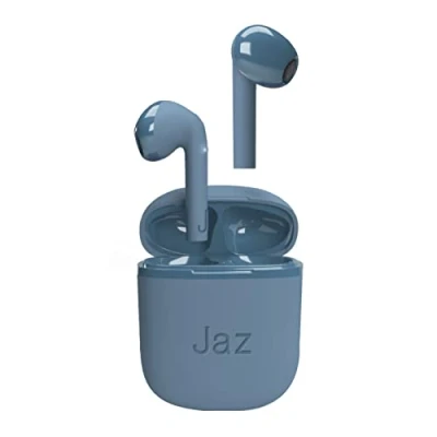 Immagine di JAZ SBS Auricolari SILK true wireless stereo in ear con custodia di ricarica, microfono integrato, per musica, chiamate, assistente vocale, autonomia 5 ore consecutive, blu, Unica