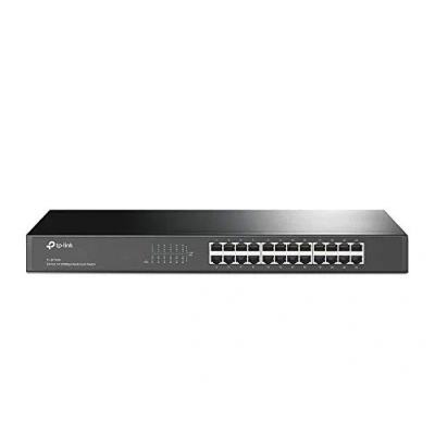 Immagine di TP Link 24 Port 10/100Mbps Unmanaged Ethernet Switch, 19 inch Rack Mount, Steel Case(TL SF1024)