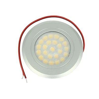 Immagine di LEDLUX Mini Faretto Led da Incasso 12V 24V 3W, Touch On/Off e Dimmer Direttamente Stesso (Argento Satinato, Bianco Caldo 3000K)