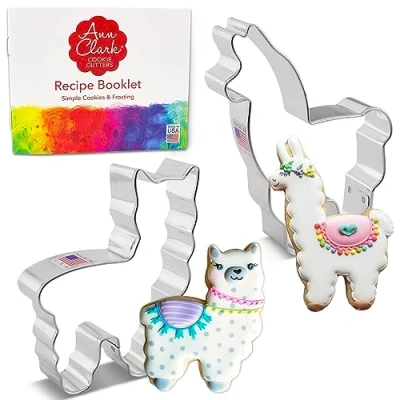 Immagine di Set di Formine per Biscotti Stampi a forma lama/alpaca, 2 pezzi, Prodotto negli Stati Uniti by Ann Clark