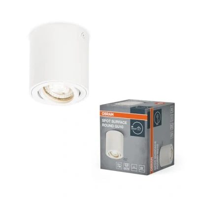 Immagine di OSRAM Spot Surface Round GU10 White 4099854446009 Lampada da parete per esterni a LED Bianco