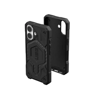 Immagine di Urban Armor Gear Monarch Pro MagSafe Case Backcover per cellulare Apple iPhone 16 Carbone Compatibile con