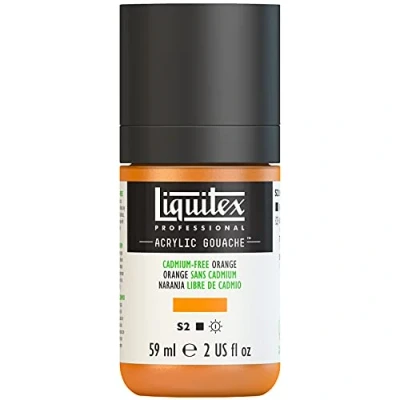 Immagine di Liquitex Acrylic Gouache Colore Acrilico Effetto 59 ml Cadmium Free Orange