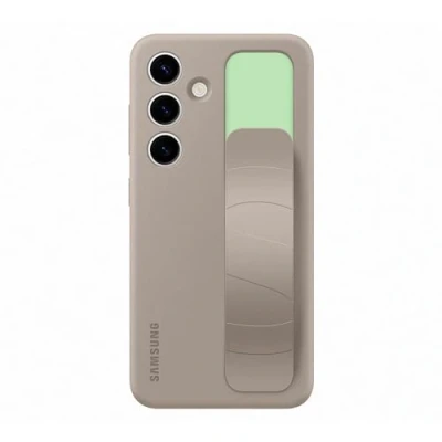 Immagine di Samsung Standing Silicone Back Cover Beige Galaxy S24