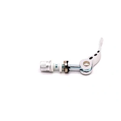 Immagine di Più colore 2 pezzi sgancio rapido bicicletta Quick Release morsetto sella M6 x 55 mm (argento)
