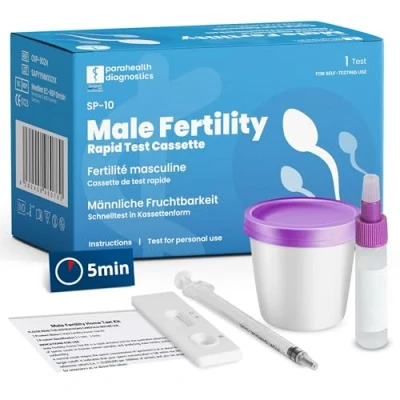Immagine di parahealth diagnostics test rapido di fertilità maschile, dello sperma in cassetta