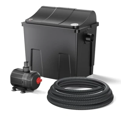 Immagine di SunSun Filtro Biologico per laghetto CBF 200T con chiarificatore UVC 9 W e Pompa 2.300 l/h da 35