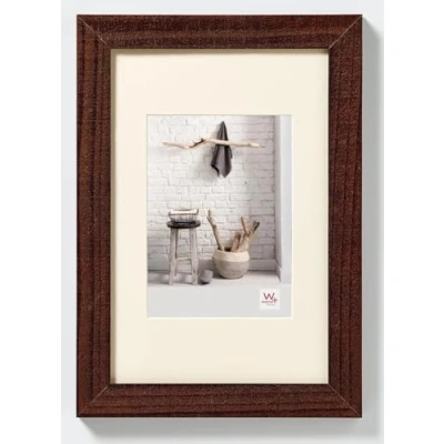 Immagine di walther design noce 50 x 70 cm con passe partout, Cornice Home in legno HO070N
