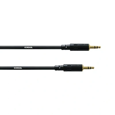 Immagine di Cordial CFS 3 WW jack Cavo di collegamento [1x Spina da 3.5 mm 1x mm] 3.00 m Nero