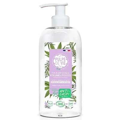 Immagine di Pulpe de Vie Shampoo Volume &amp; Cresce Certificato BIO Bob Marl&#039;hair XL 400 ml Anti gaspi! Canapa Capelli Voluminosi e Sani