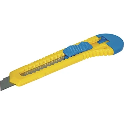 Immagine di DONAU 7946001 99 taglierino di sicurezza standard/larghezza della lama: 18 mm Lunghezza 100 mm/taglierino coltello universale/lame in acciaio temprato/1 pezzo
