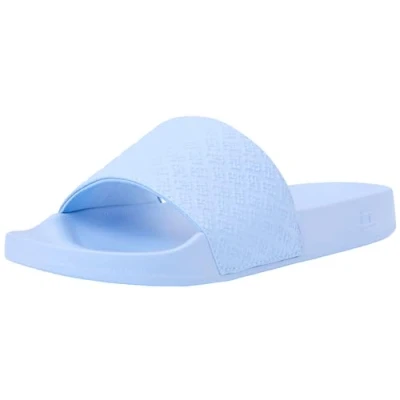 Immagine di Tommy Hilfiger Donna Scarpe da Mare Pool Slide con Monogramma, Blu (Vessel Blue), 39