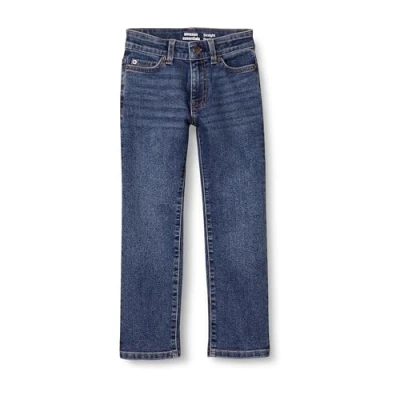 Immagine di Amazon Essentials Jeans Normali dal Taglio Dritto Bambini e Ragazzi, delavé Medio, 7 Anni Plus