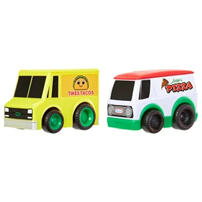 Immagine di Little Tikes My First Cars Crazy Fast Confezione da 2 Dine Dashers Macchinine pullback 9 cm a tema cibo Viaggiano fino 15 m Età: 3+ anni