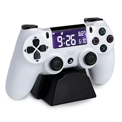 Immagine di Paladone PP8342PS Despertador con Mando de Playstation (Pantalla LCD inversa), Color Blanco