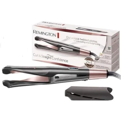 Immagine di Remington piastra per capelli e Arricciacapelli Curl&amp;Straight Confidence 2in1 Multistyler: Piastre styling curve stirare, ricci onde 150 230C, S6606B