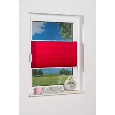 Immagine di K home Klemmfix Palma, Tenda plissetata, Rosa (Fuchsia), 70 x 210 cm
