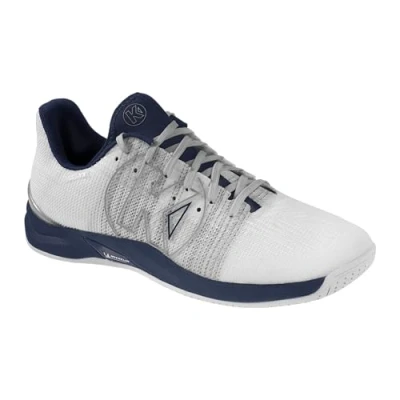 Immagine di Kempa Scarpe da Pallamano Unisex Attack One 2.0 Game Changer, Ginnastica, Bianco Navy, 41 EU