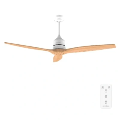 Immagine di Cecotec Ventilatori da Soffitto EnergySilence Aero 5270 WhiteWood 40 W, Diametro 132 cm, Telecomando, Timer Fino a 8 Ore, 6 Velocità, 3 Pale, Estate/Inverno, Altezza Regolabile