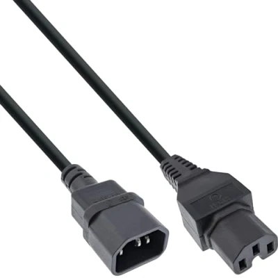 Immagine di InLine 16811D cavo di alimentazione Nero 5 m Accoppiatore C14 C15