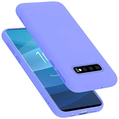 Immagine di Cadorabo Custodia compatibile con Samsung Galaxy S10 PLUS in LIQUID LILA CHIARO Morbida Cover Protettiva Sottile di Silicone TPU Bordo Protezione Ultra Slim Case Antiurto Back Bumper Guscio