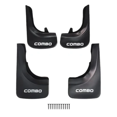 Immagine di apline Compatibile con Opel Combo 2001 2024 Parafanghi Anteriori e Posteriori Set del Veicolo 4 Pezzi Nero
