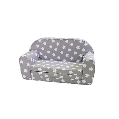 Immagine di KNORRTOYS.COM Knorrtoys 68441 Kindersofa Stars White Divano per Bambini, Cotone, Stelle Bianche