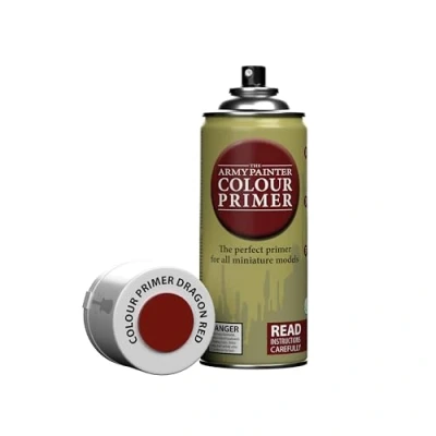 Immagine di The Army Painter, Colour Primer Dragon Red, 400 ml Vernice per Plastica Rosso Modellismo Miniature Fantasy, D&amp;D e Warhammer