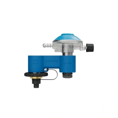 Immagine di Campingaz Doppia connessione con regolatore di pressione del gas per stufe a Twin Connection cartucce EasyClic CV 300 &amp; 470 Plus e bombole R904 R907
