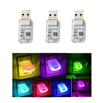 Immagine di Yih Vane 3pcs Mini luci LED USB Touch e Voice Control per Interni Auto Computer