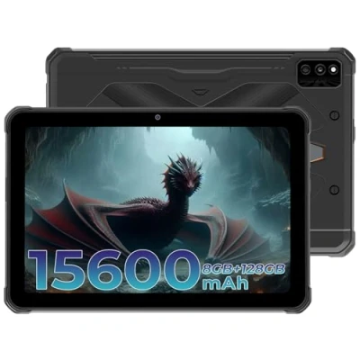 Immagine di HOTWAV Tablet R6 PRO Outdoor 10 pollici FHD+ 15600 mAh, Android 12 PC, 8 GB RAM 128 ROM, processore Octa Core telecamere 16 MP IP68 impermeabile WIFI/4G Dual SIM/Face ID/OTG