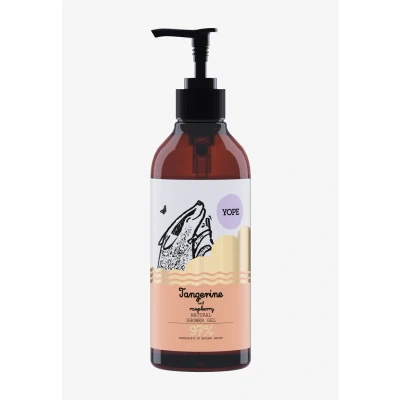 Immagine di YOPE Gel doccia Estratto di Mandarino e Lampone Glicerina vegetale Idratante Sgrassatore Nutriente 97% Ingredienti Naturali Formula vegana 400 ml
