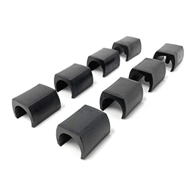Immagine di Design61 Set di 8 gommini sottosedie, diametro 15 17 mm, guide per pavimenti, mobile