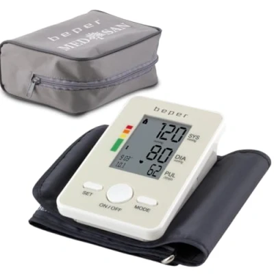 Immagine di BEPER 40.120 Misuratore Di Pressione Digitale da Braccio, Sfigmomanometro Braccio Arteriosa, Grande Schermo LCD, Valori sistolici, diastolici e pulsazioni irregolari