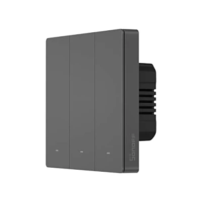Immagine di SONOFF SwitchMan Smart Wall Switch M5 3C 86, High precision physical button, Bluetooth fast pairing, timer on, sunset off, Alexa, Google Home compatible (3 way)