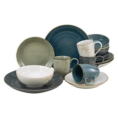 Immagine di Creatable 16253, Nature Collection NORDIC STYLE series, combination service 16 pieces, Stoneware