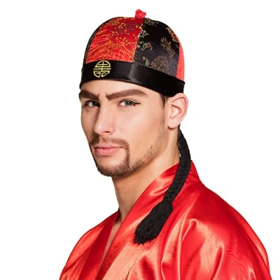 Immagine di Boland 04219 Cappello con Mandarino e Capelli, Colore: Nero/Rosso