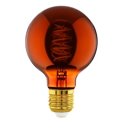 Immagine di EGLO LED globe E27 G80 4W filamenti 2.000K rame