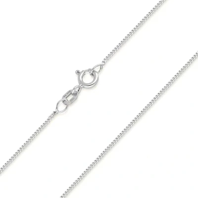 Immagine di Materia, catenina sottile da donna a maglia barbazzale, in argento 925, 1 mm, 40 120 cm, #K32 e Argento, cod.
