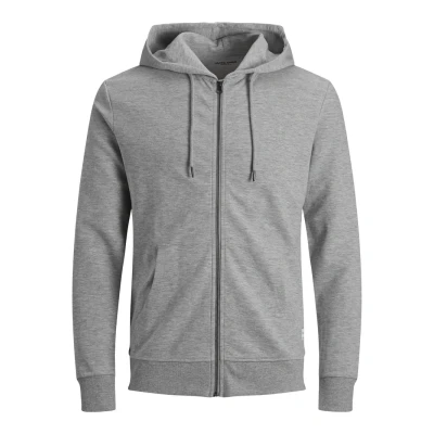Immagine di Jack &amp; Jones Jjebasic NOOS Felpa con zip, Uomo, Taglia: XL, Light grey melange