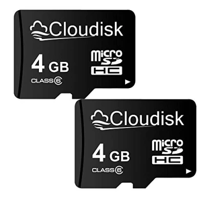 Immagine di Cloudisk 2Pack 4GB Micro SD Scheda di memoria MicroSD Classe 6 con adattatore (2Pack 4 GB)