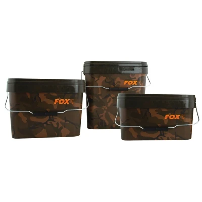 Immagine di Fox Square Bucket Mimetico 17L Secchio da pesca