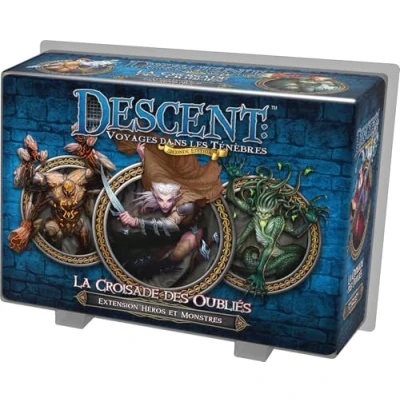 Immagine di Fantasy Flight Games Descent Viaggio nell&#039;oscurità Estensione Eroi e Mostri La Crociata dei Dimenticati Seconda edizione