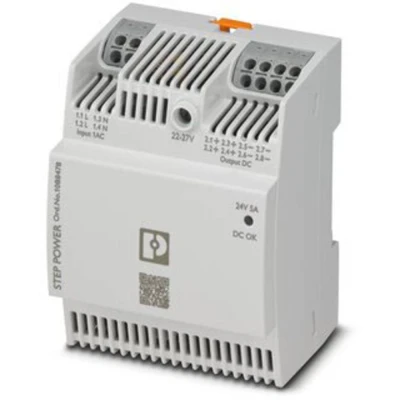 Immagine di Phoenix Contact STEP3 PS/1AC/24DC/5/PT Alimentatore di rete per guida DIN 24 V/DC 5 A 120 W, numero uscite: 1 x contenuto S