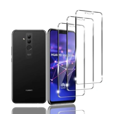 Immagine di Zicurz 3 Pezzi Pellicola Protettiva per Huawei Mate 20 Lite Vetro Temperato Pellicola, Anti Graffio, Impronte, Senza Bolle, Durezza 9H