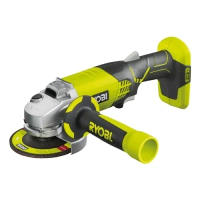 Immagine di Ryobi R18AG 0 Smerigliatrice Angolare a Batteria 18V ONE+, con Doppio Interruttore di Sicurezza, Carter Regolabile, Non Inclusa, Diametro Disco 115mm